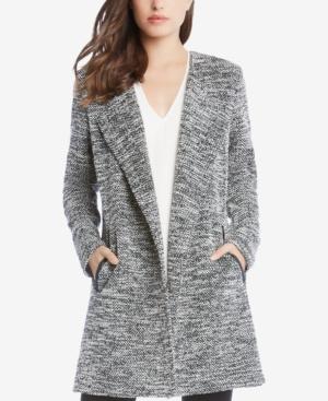 Karen Kane Faux-leather-trim Blazer