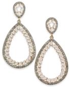 I.n.c. Gold-tone Stone & Pave Teardrop Drop Earrings, Created For Macy's