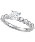 Diamond Engagement Ring (1-1/10 Ct. T.w.) In 14k White Gold
