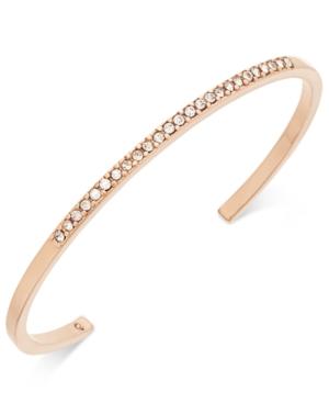Kate Spade New York Rose Gold-tone Pave Cuff Bracelet