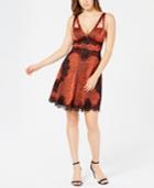 Guess Nadine Embellished Lace-trim Dress