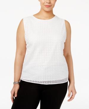Calvin Klein Plus Size Lace Shell