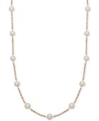 Honora Style Cultured Freshwater Pearl (6mm) Collar Necklace In 14k Rose Gold