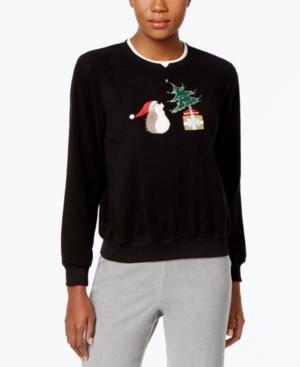 Alfred Dunner Hedgehog Holiday Sweater