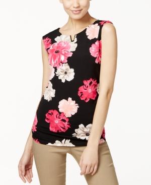 Calvin Klein Embellished Floral-print Top