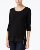 Rachel Rachel Roy Side-zip High-low Top, Only At Macy's
