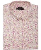Bar Iii Men's Slim-fit Pink Antique Floral Print Dress Shirt, Only At Macy's