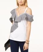 Inc International Concepts Asymmetrical Cold-shoulder Top, Created For Macy's
