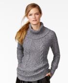 Calvin Klein Cable-knit Cowl-neck Sweater