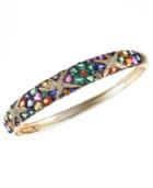 Watercolors By Effy Multicolor Sapphire (7-5/8 Ct. T.w.) And Diamond (1/4 Ct. T.w.) Starfish Bangle In 14k Gold