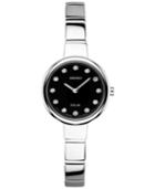 Seiko Women's Solar Diamond Accent Stainless Steel Bangle Bracelet Watch 22mm Sup365