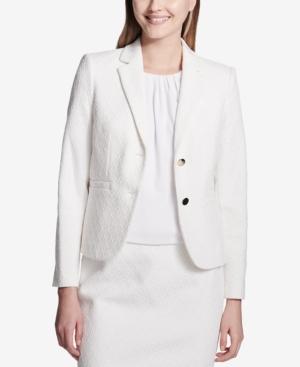Calvin Klein Textured Two-button Blazer