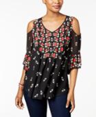 Style & Co Cold-shoulder Top, Created For Macy's