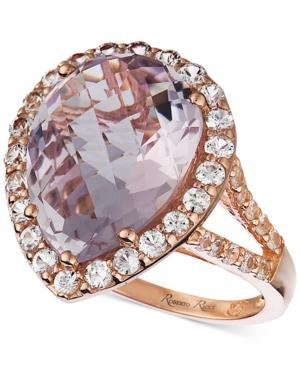 Le Vian Amethyst (8 Ct. T.w.) And White Sapphire (1-1/4 Ct. T.w.) Ring In 14k Rose Gold