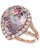 Le Vian Amethyst (8 Ct. T.w.) And White Sapphire (1-1/4 Ct. T.w.) Ring In 14k Rose Gold