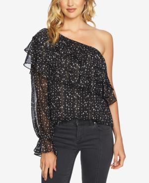 1.state One-shoulder Printed Top