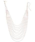 Thalia Sodi Gold-tone Beaded Multi-chain Statement Necklace, 17 + 3 Extender, Created For Macy's