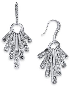 I.n.c. Silver-tone Pave Stick Shaky Drop Earrings, Created For Macy's
