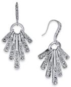 I.n.c. Silver-tone Pave Stick Shaky Drop Earrings, Created For Macy's