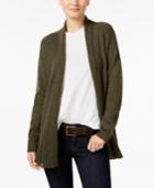 Charter Club Cashmere Ribbed Open-front Cardigan, Only At Macy's