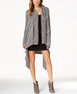 Jessica Simpson Shawl-collar Handkerchief-hem Cardigan Sweater