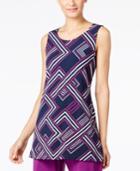 Alfani Printed Tunic, Only At Macy's