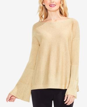 Vince Camuto Metallic Bell-sleeve Sweater