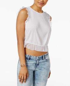 Guess Naples Ruffled Crop Top