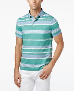 Tommy Hilfiger Men's Caleb Custom Fit Stripe Polo