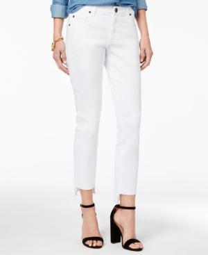 Sts Blue Cotton Step-hem Straight-leg Jeans