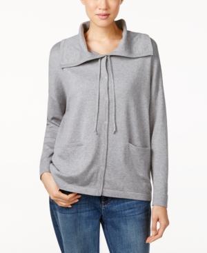 Eileen Fisher Funnel-neck Cardigan