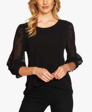 Cece Lace-sleeve Blouse