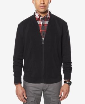 Sean John Men's Ribbed Zip-front Cardigan