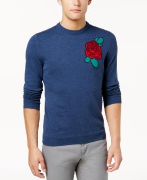 American Rag Men's Rose Intarsia Knit Sweater, Created For Macy's
