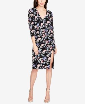 Rachel Rachel Roy Printed & Ruched Dolman-sleeve Dress