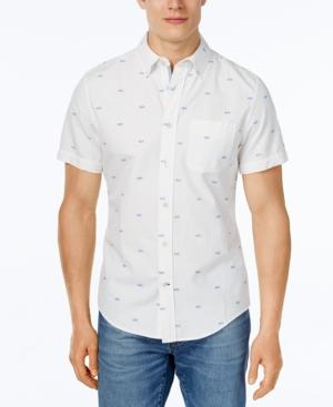 Tommy Hilfiger Men's Charles Cruiser Bike Print Short-sleeve Shirt