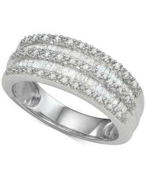 Diamond Ring (1/2 Ct. T.w.) In Sterling Silver