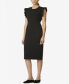 Avec Les Filles Dress With Ruffle-sleeve Detail