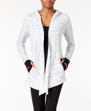 Dkny Hooded Cozy Fleece Wrap