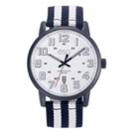 Men's Esq0261 Black Ip Stainless Steel Watch, White Dial, Matching Nato Strap
