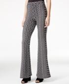 Material Girl Juniors' Printed Pull-on Flare-leg Pants, Only At Macy's