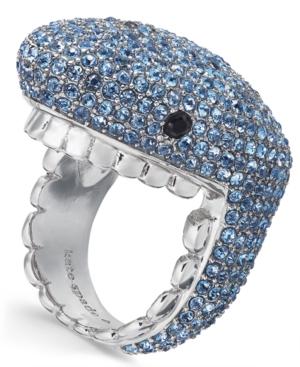 Kate Spade New York Silver-tone Pave Shark Ring
