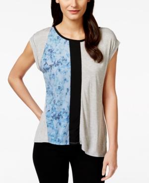 Calvin Klein Jeans Printed Colorblocked Top