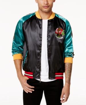 Ring Of Fire Men's Cobra Embroidered Colorblocked Jacket, Created For Macy's