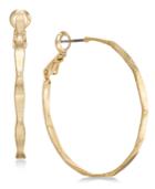 Charter Club Medium Gold-tone Thin Hoop Earrings, 1.5, Created For Macy's