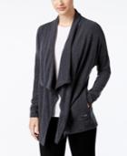 Calvin Klein Performance Brushed Open-front Cardigan