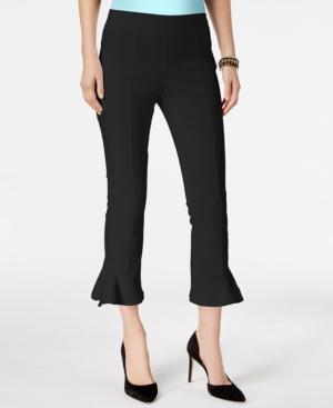 I.n.c. Ruffled-hem Cropped Pants, Created For Macy's