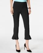 I.n.c. Ruffled-hem Cropped Pants, Created For Macy's