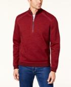 Tommy Bahama Men's Reversible Flipsider Half-zip Pima Cotton Sweatshirt