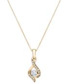 Diamond Teardrop Pendant Necklace In 14k Gold Or White Gold (1/8 Ct. T.w.)